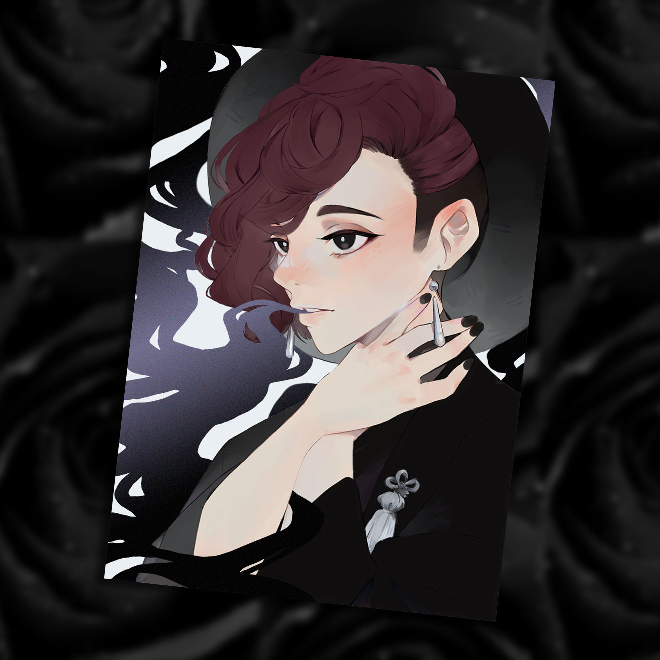 original | venom foil postcard print | august 2022 patreon exclusive