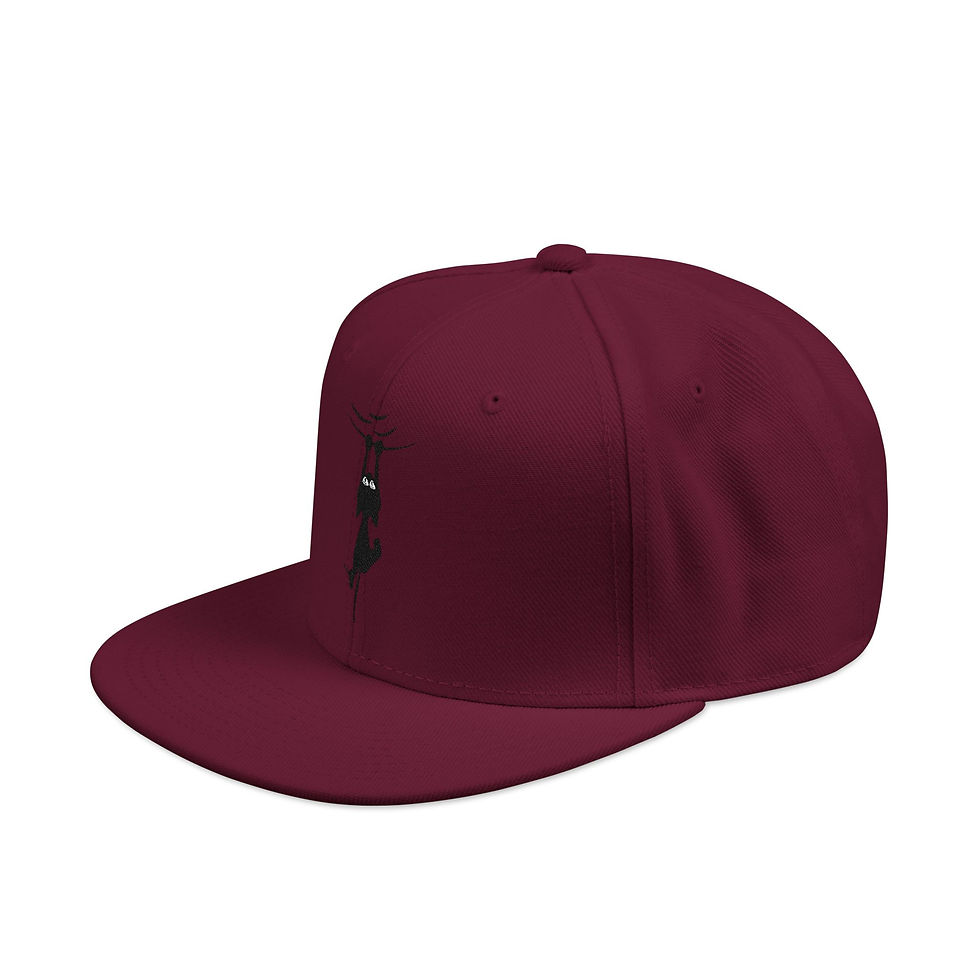 Thumbnail: Embroidered Raccoon Snapback Hat – Urban Wildlife Streetwear Cap