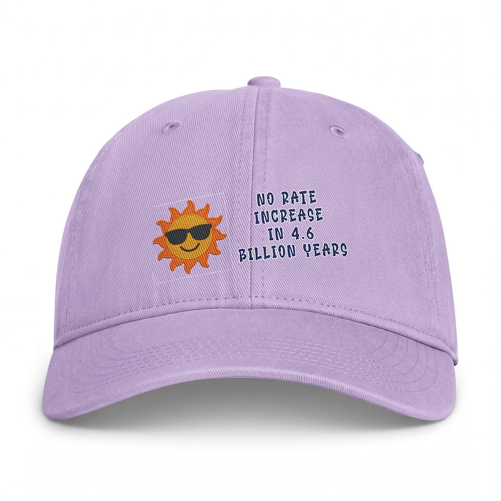 Thumbnail: OFF-GRID GURU "No Rate Increase in 4.6 Billion Years" Sun Hat | Cap