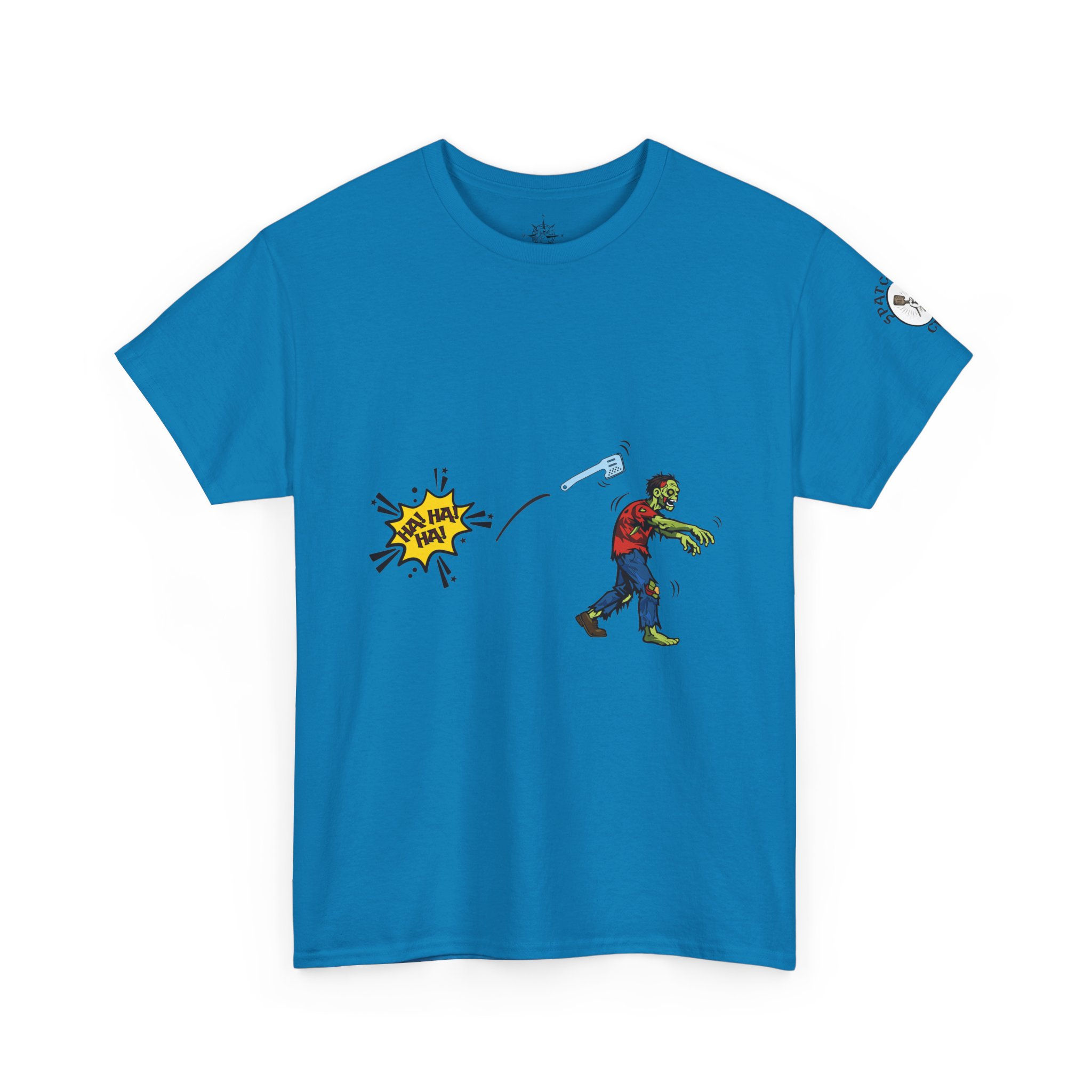 Zombie Toss Graphic Tee — Retro Comic