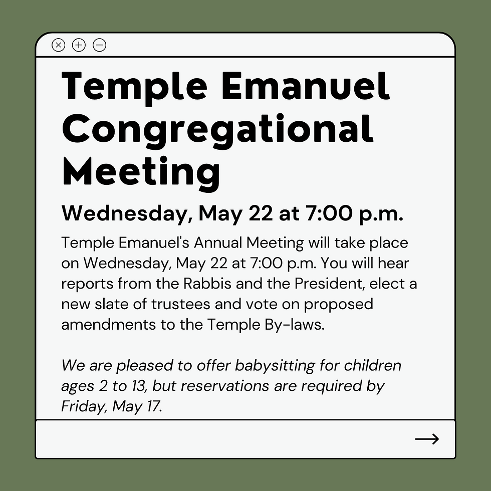 Congregational Meeting 2024