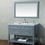 Thumbnail: Marla 48" Single Sink Vanity with Mirror in Grey