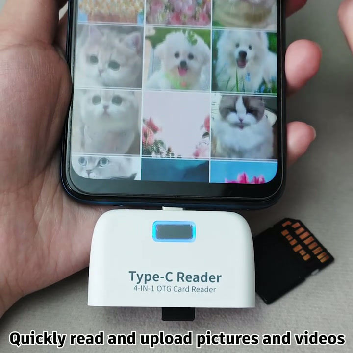 Miniature : Mini Lecteur Multifonction Portable, Plug-and-Play, Adaptateur de Transfert de D
