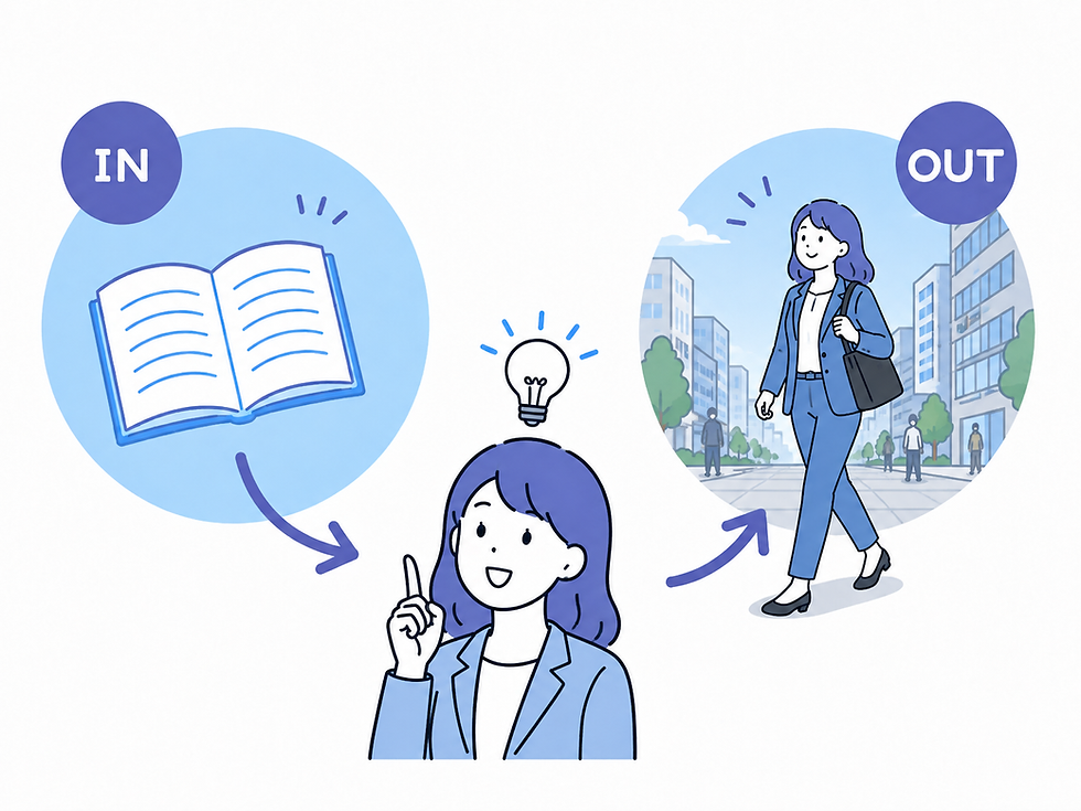 読書会のメリットである、本からの学びを日常に活かすインプットとアウトプットのサイクル