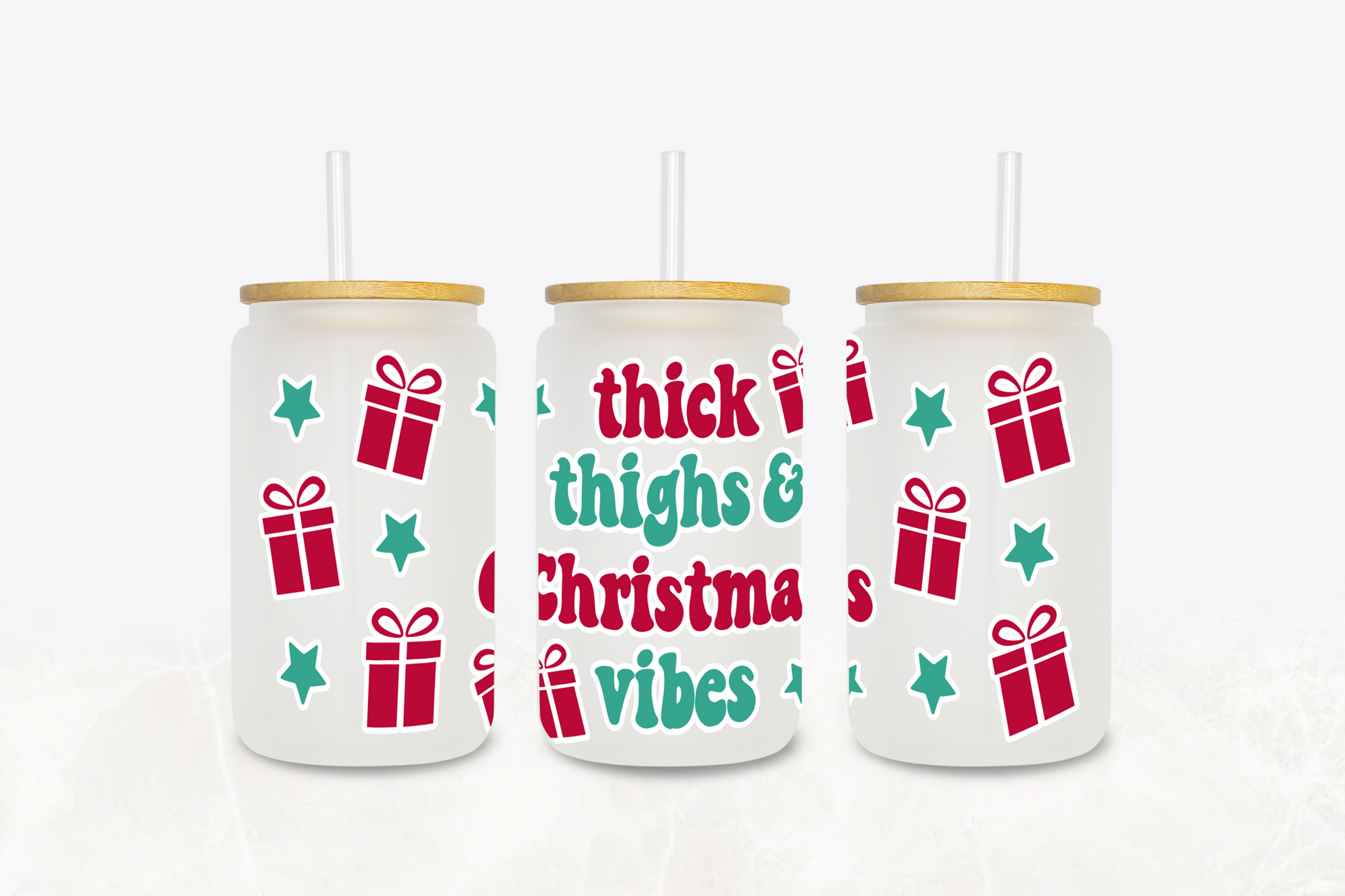 Thick Christmas Vibes - Glass