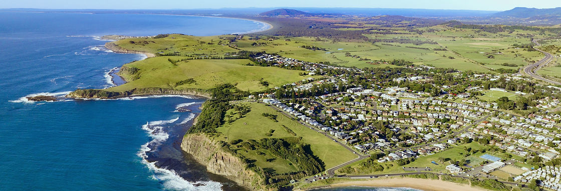 Aerial photo of Gerringong from the north