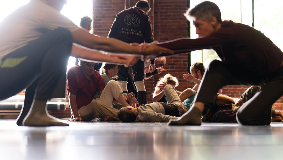 Collective contact improvisation at the Seattle Contact Festival