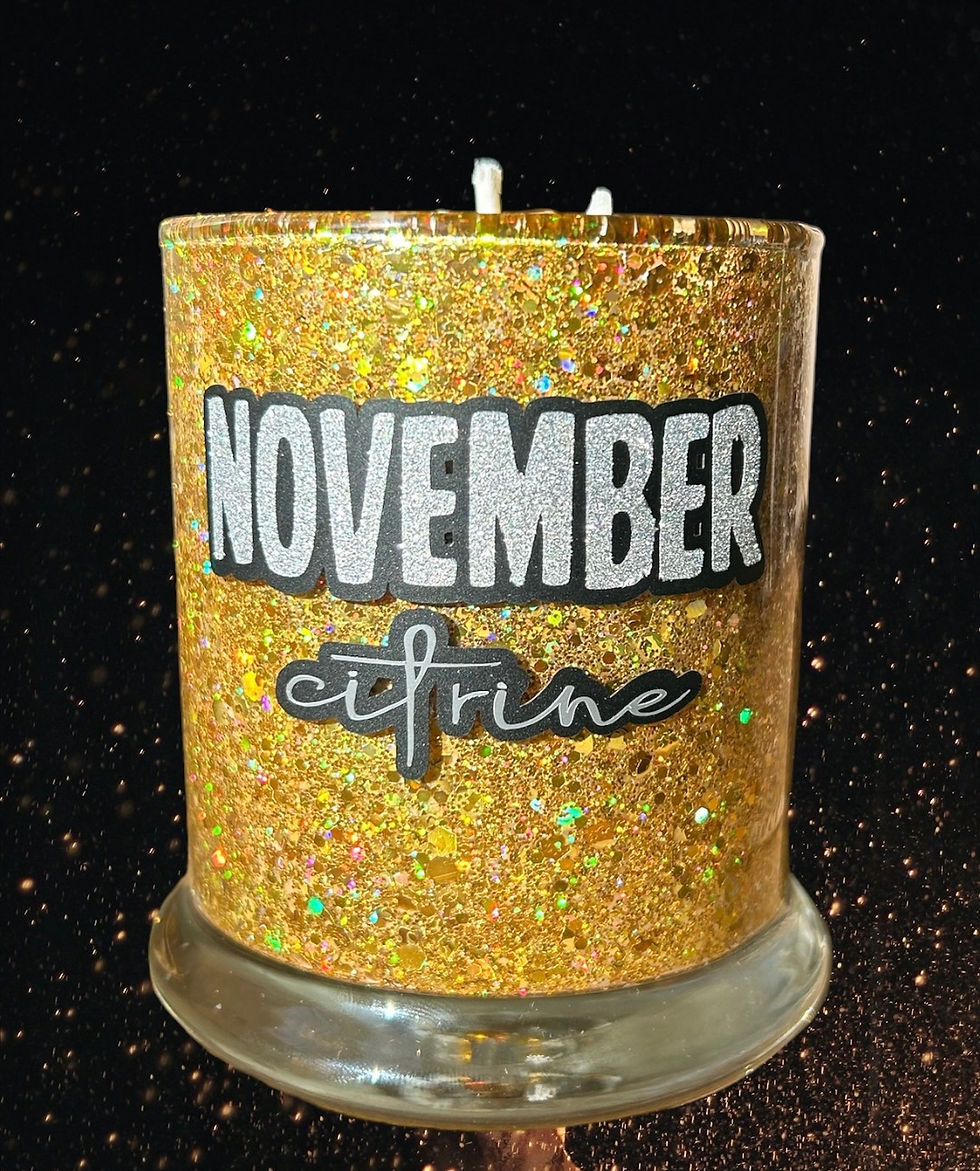 November Citrine Gourmet Candle
