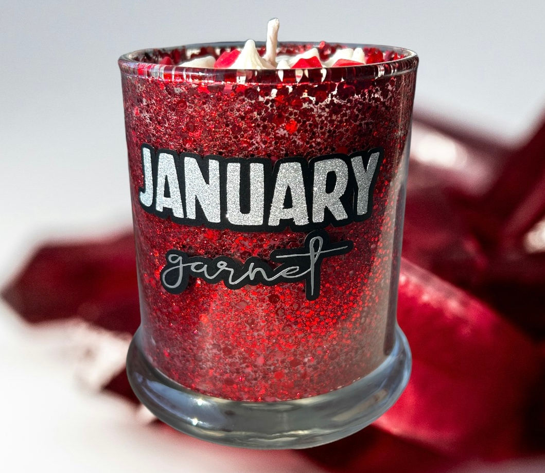 January Garnet Gourmet Candle