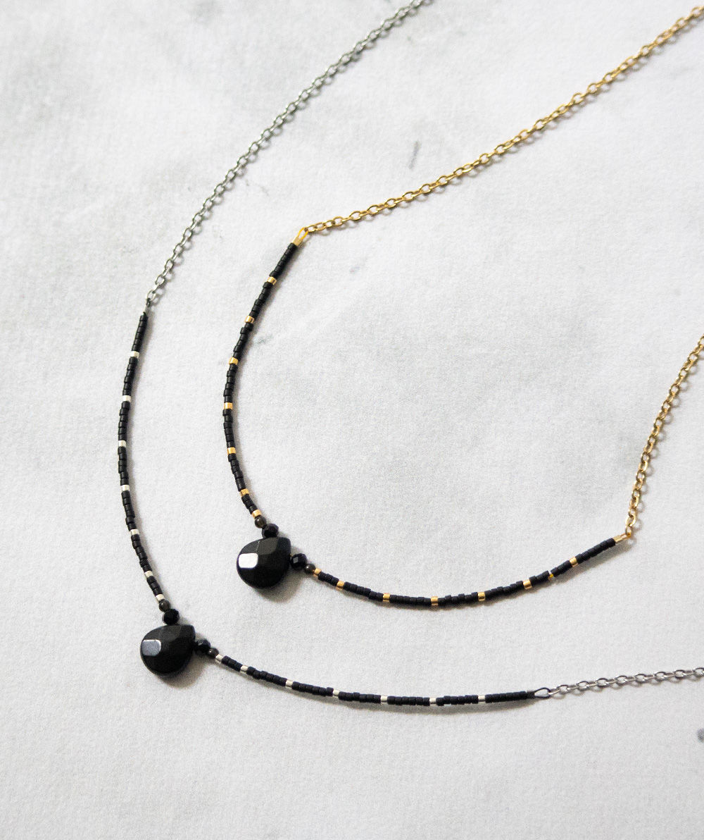 Droplet ketting met Onyx
