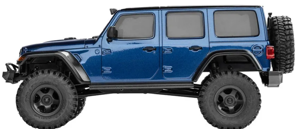 Thumbnail: EAZYRC 1/18 RC Crawler Thunderstorm RTR blue side shot