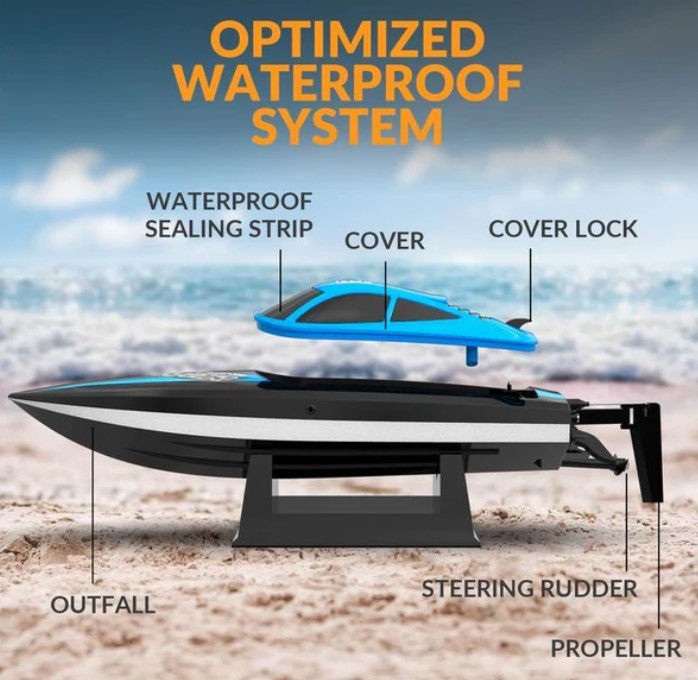Thumbnail: VOLANTEX RC Vector Lumen RC Boat with LED Lights