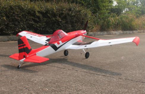 Thumbnail: Dynam Cessna 188 Crop Duster Red 4S RC Scale Plane 1.5m w/ Flaps