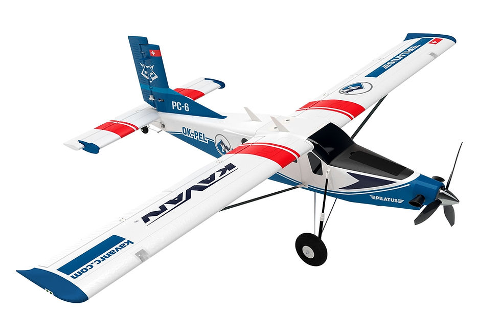 Thumbnail: KAVAN Pilatus PC-6 Porter 1500mm - PNP - Red-Blue