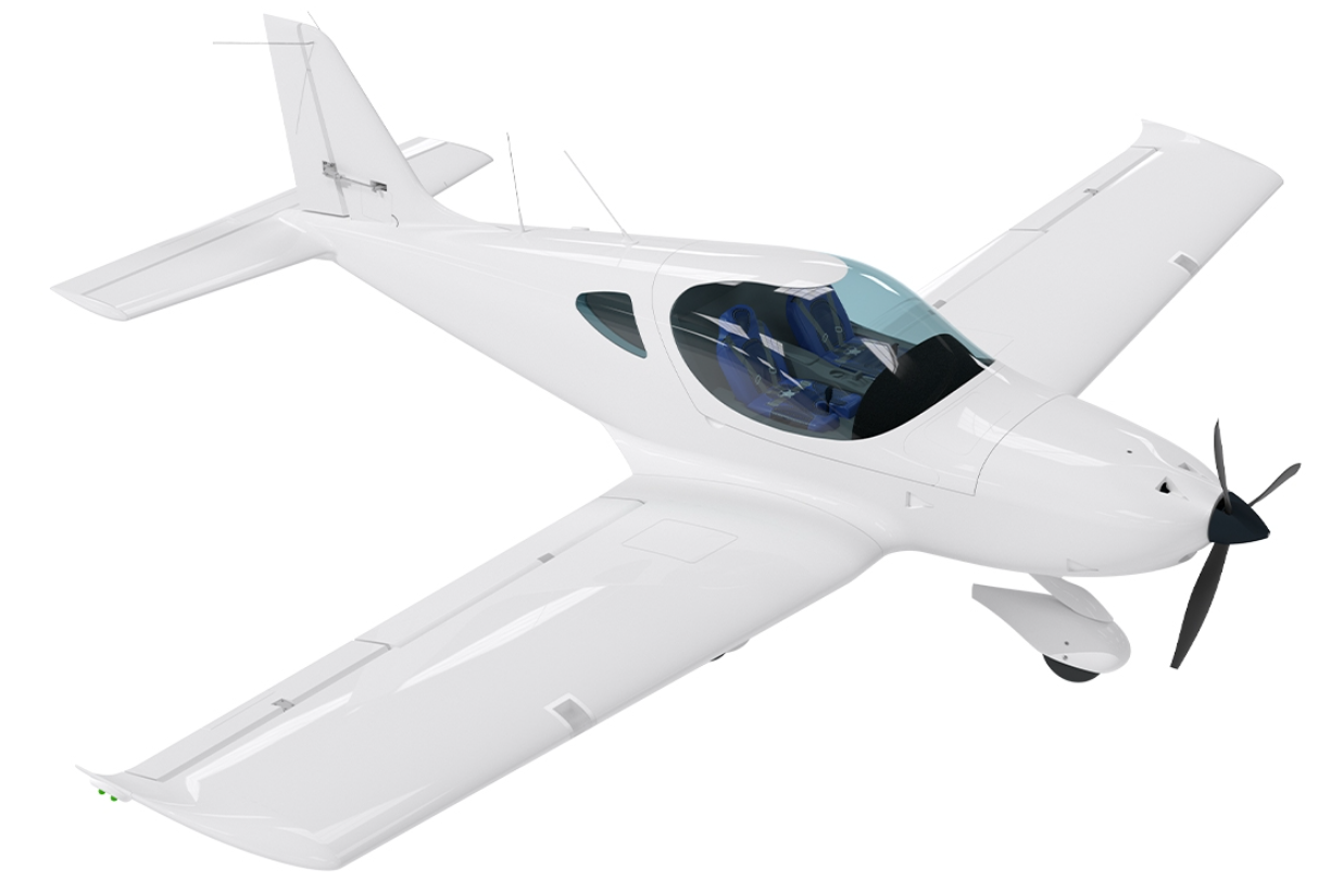 KAVAN RC Bristell B23 1600mm PNP - White- Blank Canvas addition