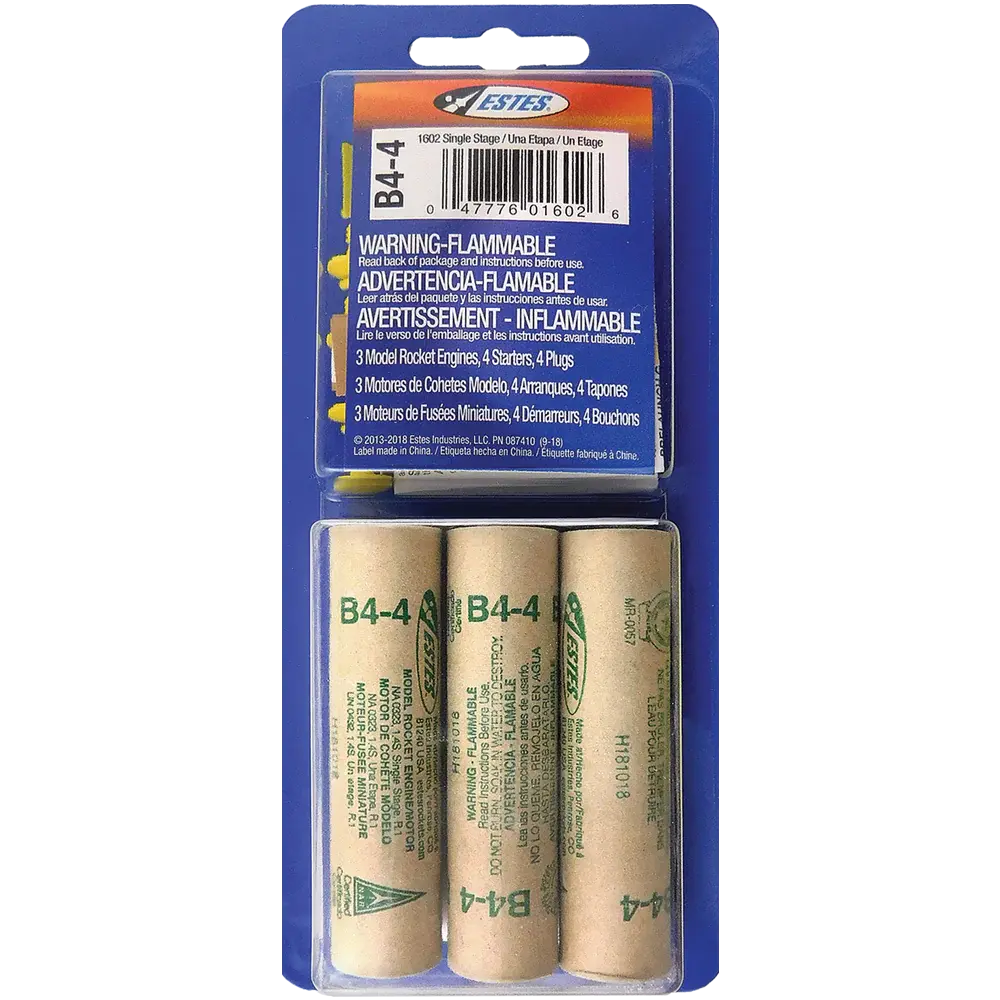 Estes Rockets: B4-4 Engines