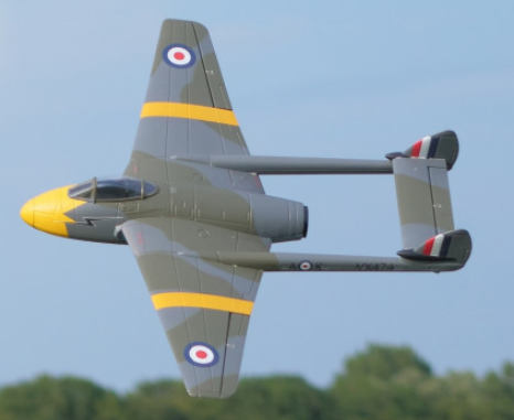 Durafly D.H.100 Vampire V3 RAF Camo 1100mm PNF -