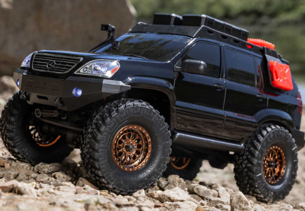 Thumbnail: Axial SCX24 Lexus GX 470 1/24 4WD RTR    White-Black black action shot