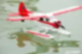 Thumbnail: Dynam DHC-2 Beaver V2 1500mm  Sea/Land Float Airplane red on water