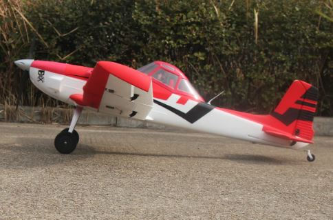 Thumbnail: Dynam Cessna 188 Crop Duster Red 4S RC Scale Plane 1.5m w/ Flaps