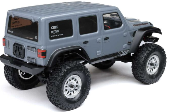 Thumbnail: Axial SCX24 Jeep Wrangler JLU 4WD RTR   Grey angled back view