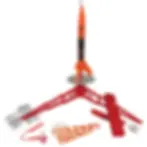 Estes Model Rockets:  Alpha III Launch Set full model set up
