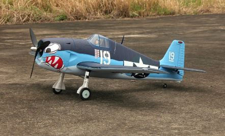 Thumbnail: Dynam F6F Hellcat V2 Radio Controlled Warbird Airplane 1270mm (50") Wingspan - P side view