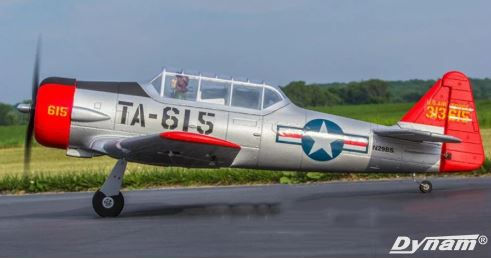 Thumbnail: Dynam AT-6 Texan V3 RC - 1370mm Wingspan w/ Flaps