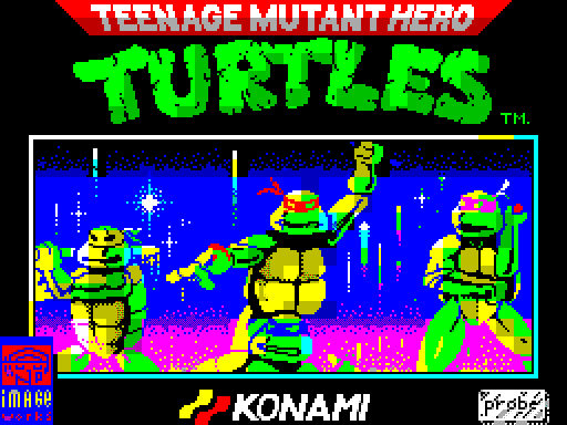 teenage mutant hero turtles ninja cartoon zx zxspectrum spectrum 48k retrogamegeeks.co.uk retro retrogaming rgg videogames retrogames gamers gaming games remembers atari st amiga commodore amstrad cpc 464 c64 computer game