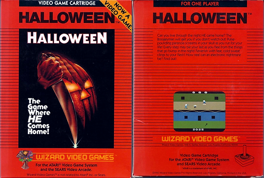 john carpenter halloween atari vcs 2600 wizard video games retrogaming rgg retro game geeks retrogamegeeks.co.uk review sears arcade system original box shot screenshots screenshot review horror movies films michael myers gaming gamers videogames
