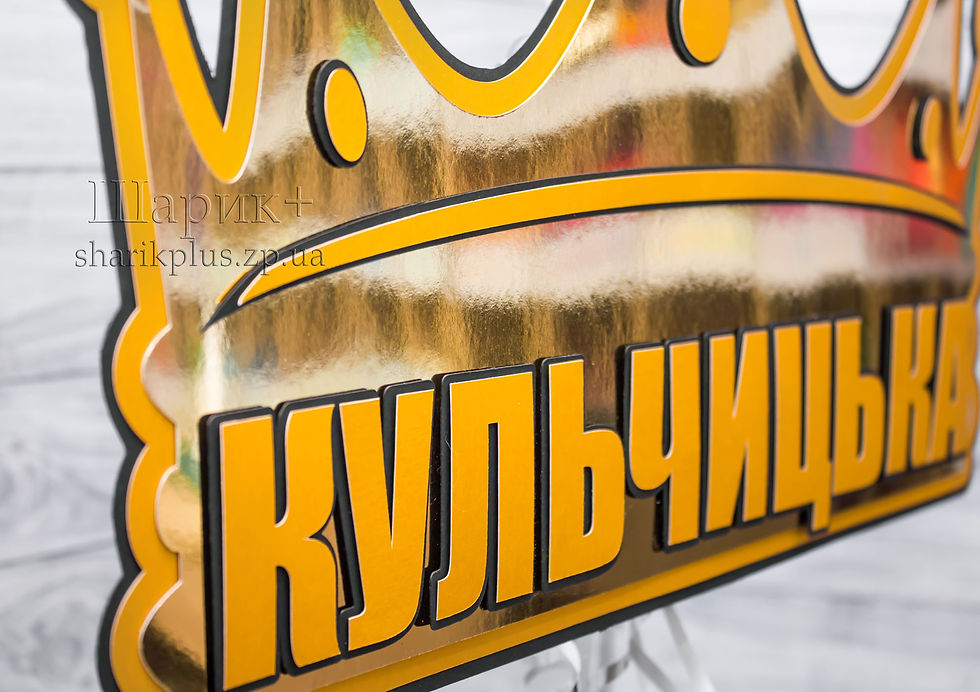 Прев'ю: Фонтан з гелієвих куль з табличкою прізвища