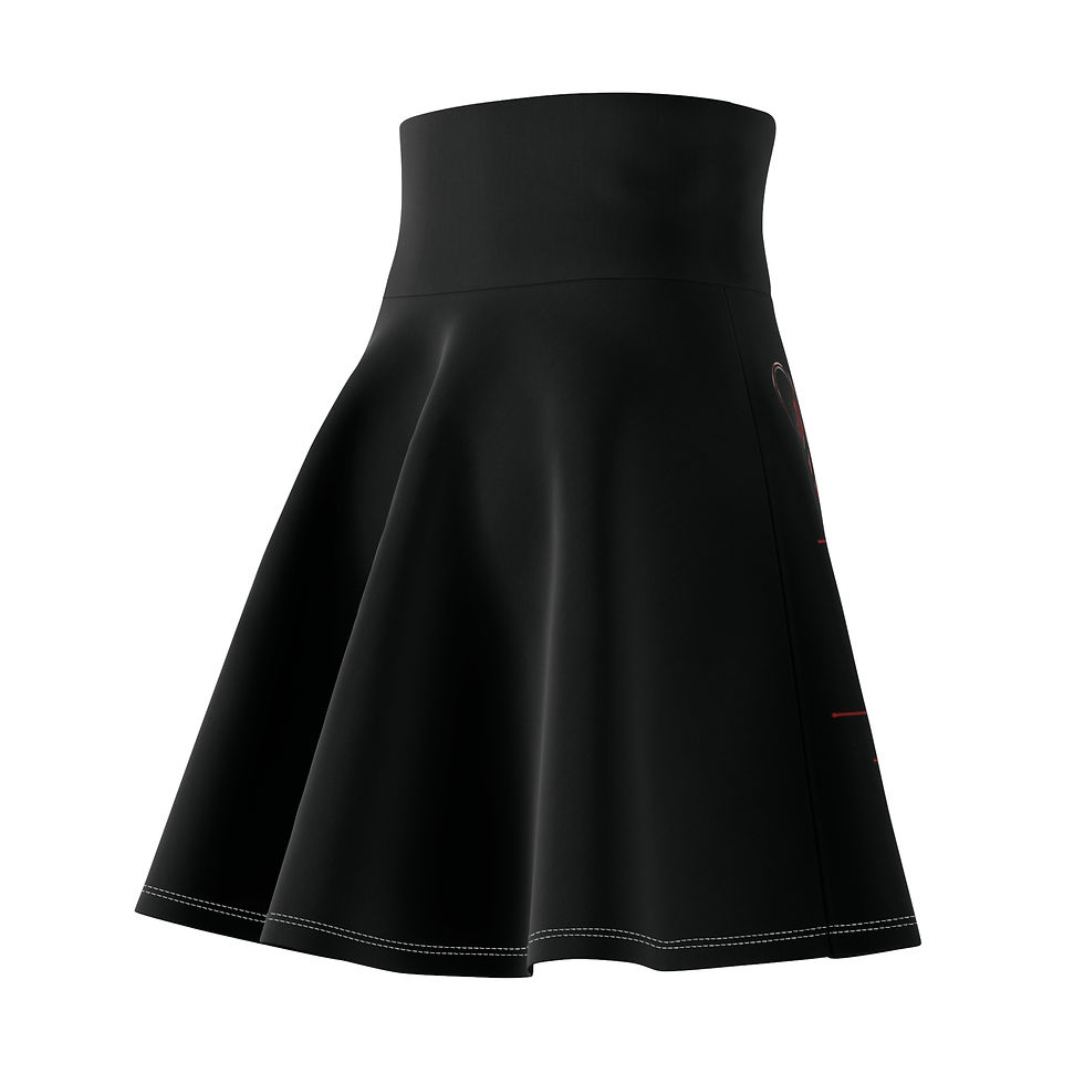 Thumbnail: Sinner Skater Skirt (Black)