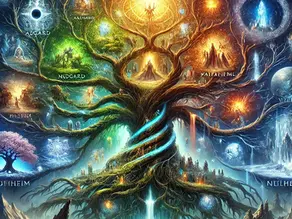 Les Neuf Mondes de la Mythologie Nordique : Un Voyage à Travers l'Arbre Yggdrasil