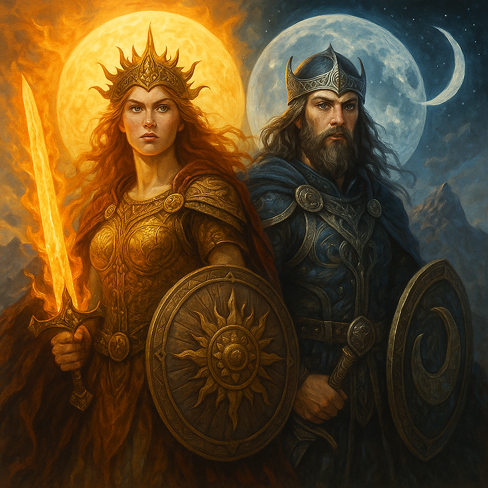 Sól et Máni : Les jumeaux célestes de la mythologie nordique