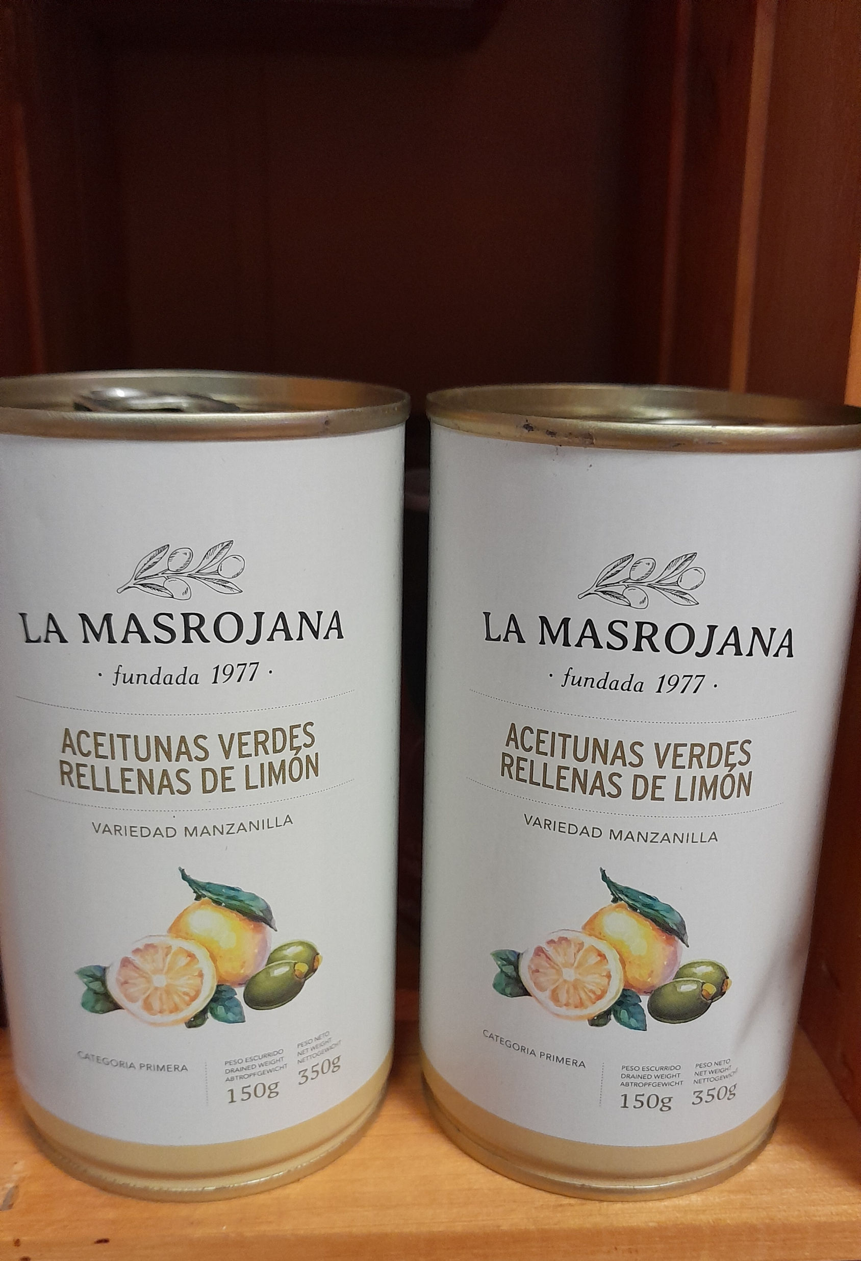 Žaliosios alyvuogės, įdarytos citrinomis 350ml