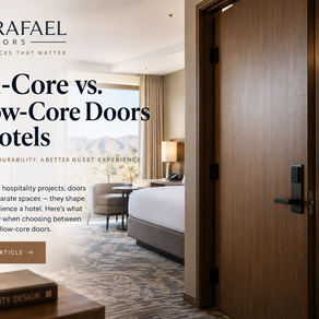 Solid-Core vs. Hollow-Core Doors for Hotels: What Specifiers and Contractors Should Know