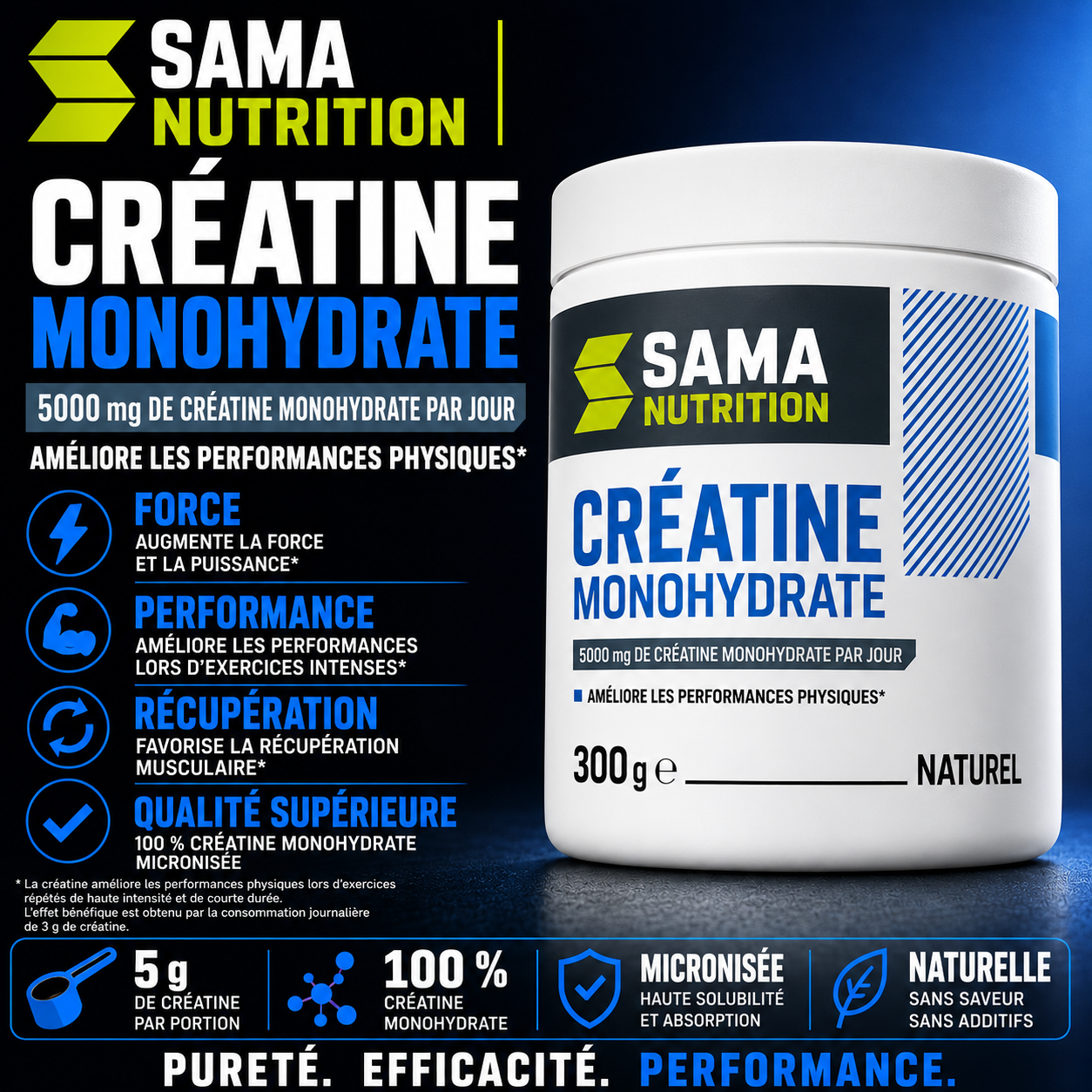CREATINE MONOHYDRATE Ostrovit 300g