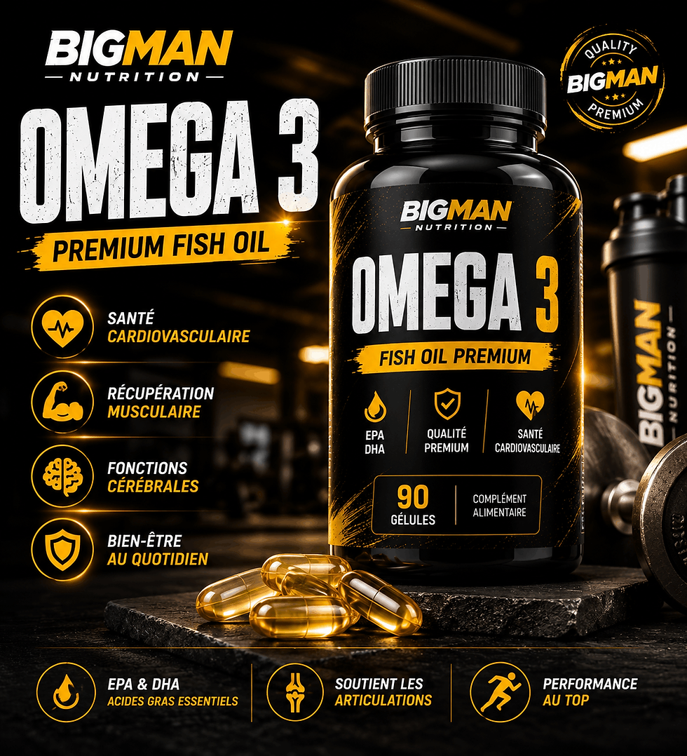 Omega 3 BIGMAN Nutrition 90 gelules