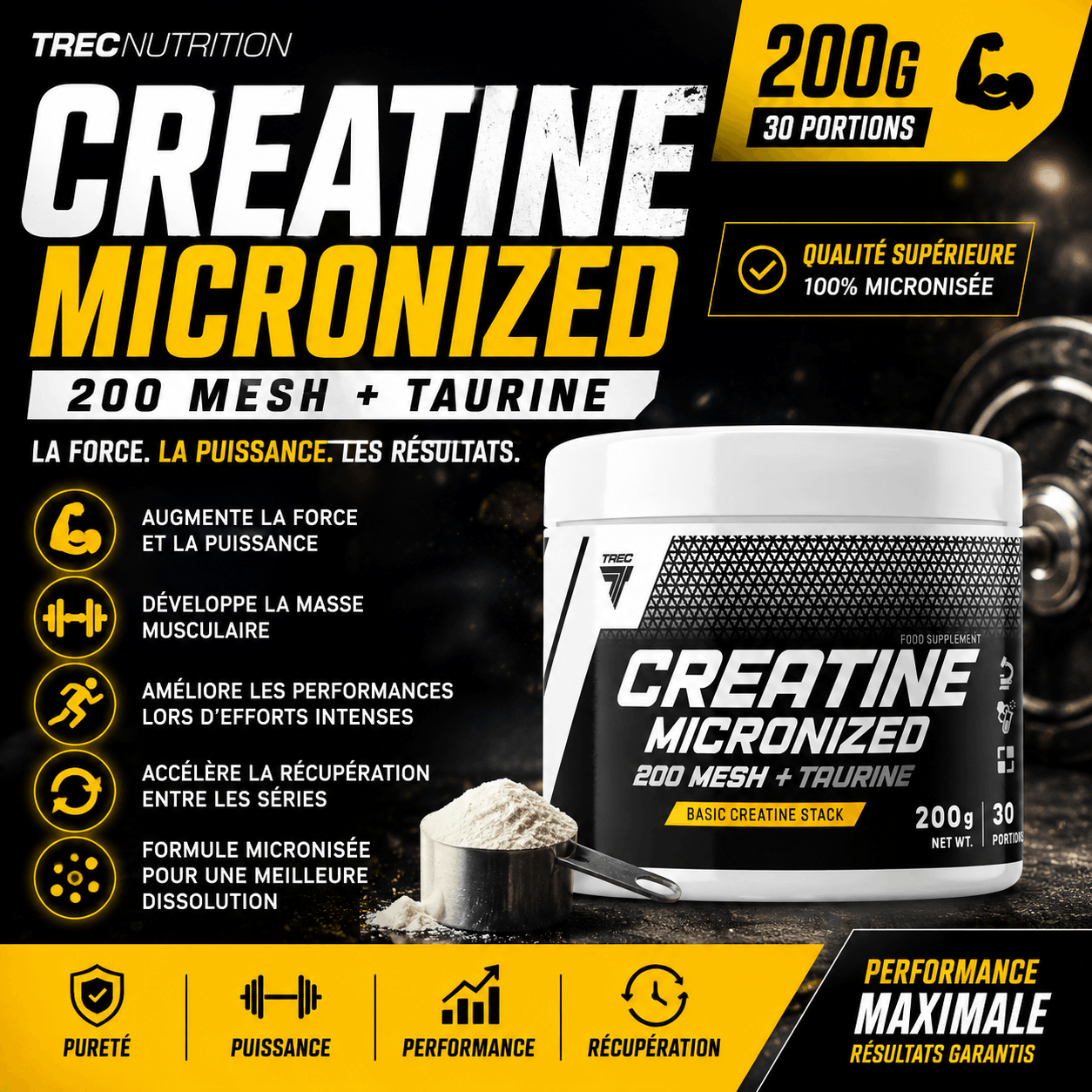 Creatine monohydrate Trec Nutrition 200g