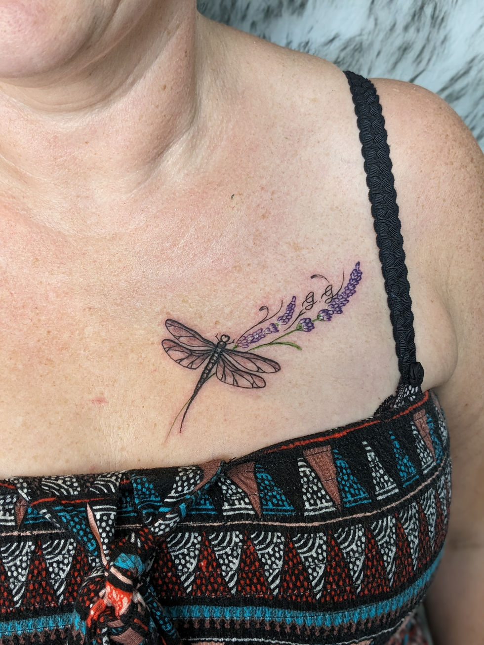Dragonfly and lavender