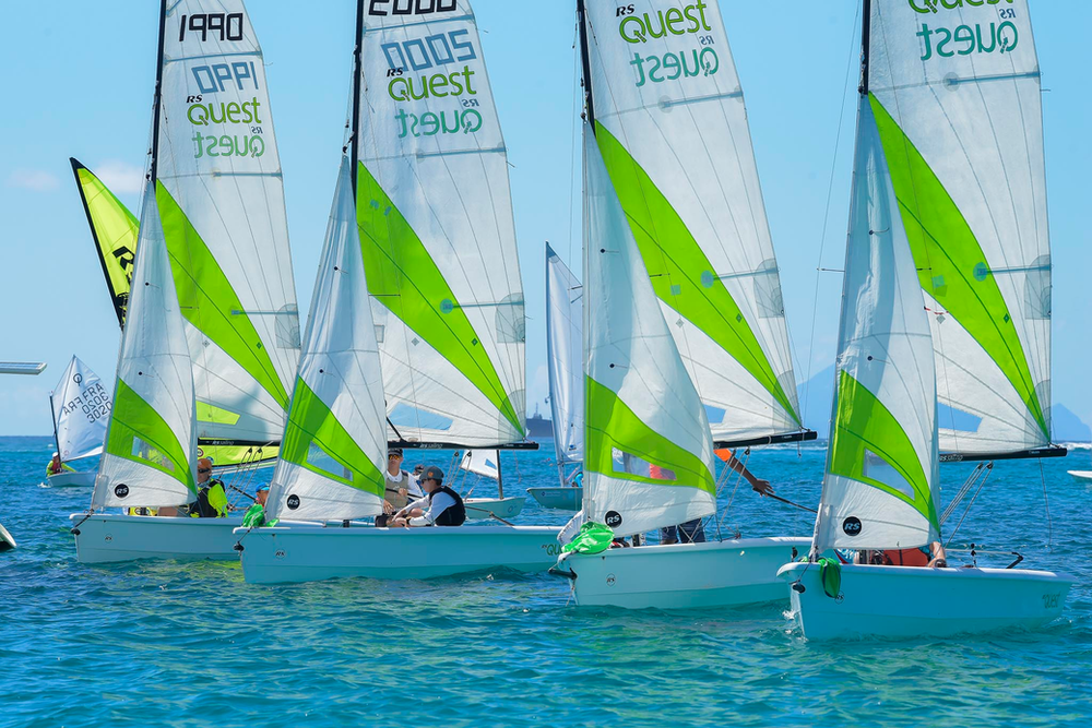 Team Antigua wins the Nations Cup during the 2022 Caribbean Dinghy