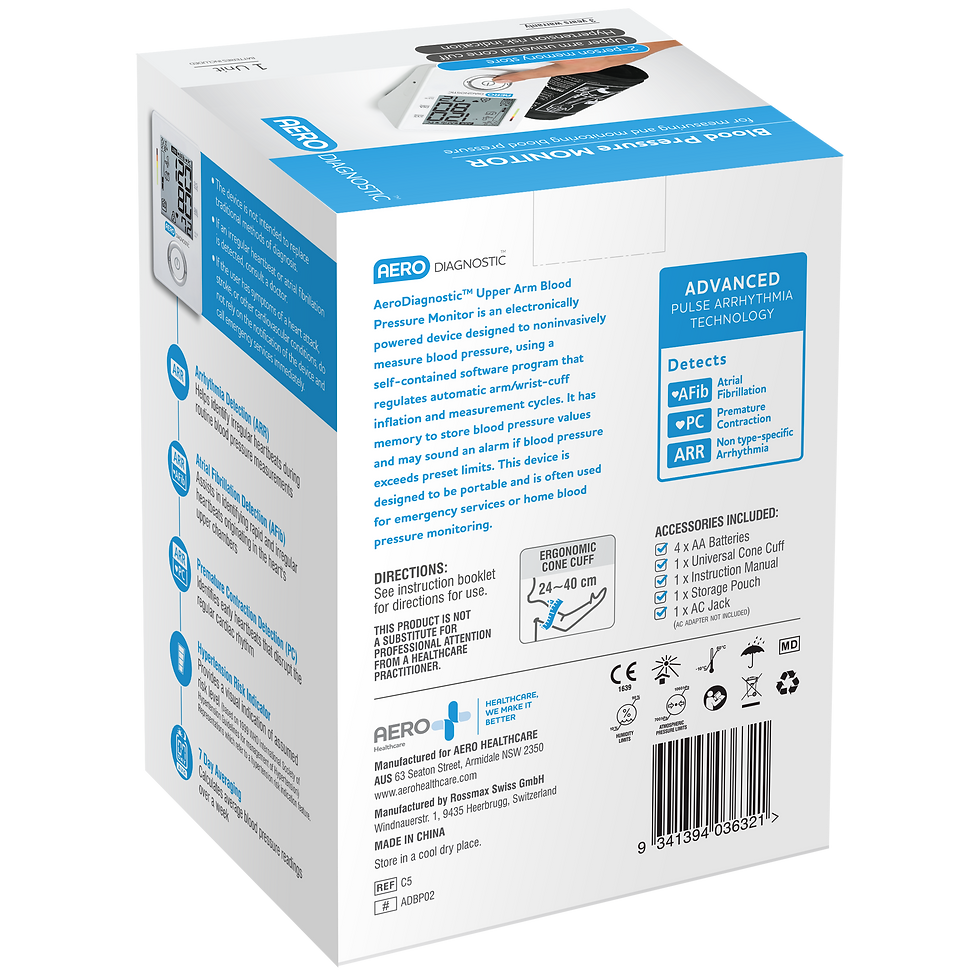 Thumbnail: AERODIAGNOSTIC Automatic Upper Arm Blood Pressure Monitor