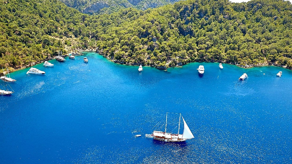 Göcek Tekne Turu - Göcek Kiralık Tekne - Göcek Kiralık Gulet - Kleopatra Hamam Koyu - Göcek Koyları - Ege Koyları