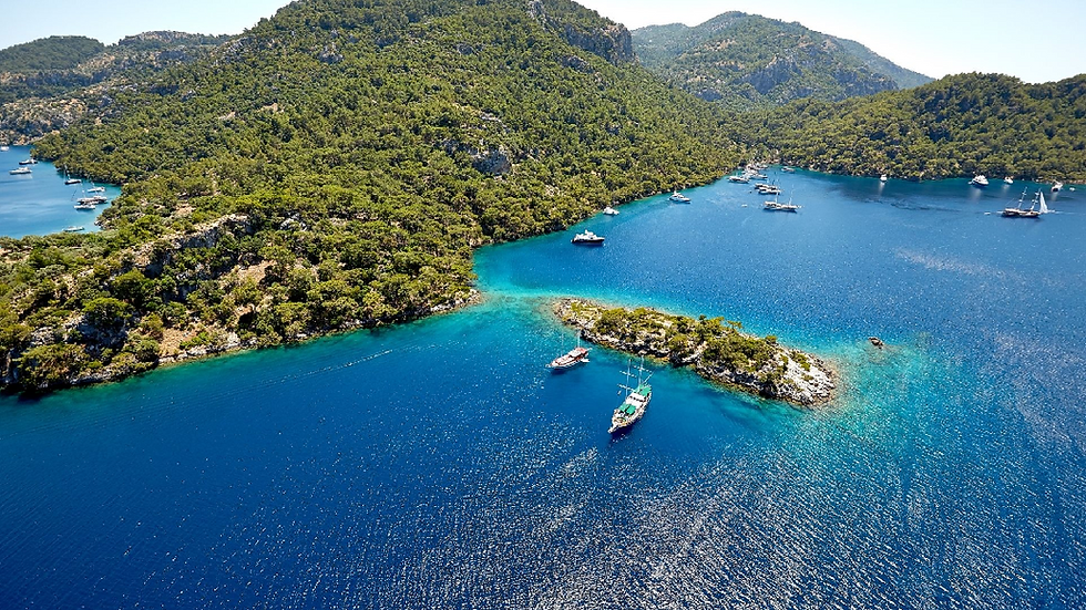 Göcek Tekne Turu - Göcek Kiralık Tekne - Göcek Kiralık Gulet - Kleopatra Hamam Koyu - Göcek Koyları - Ege Koyları