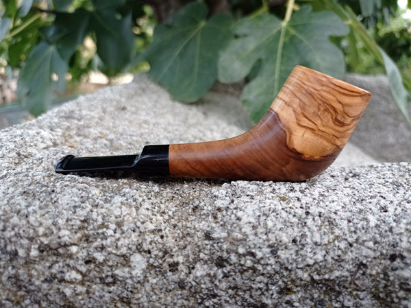 Miniatura: Pipa de fumar de madera de olivo
