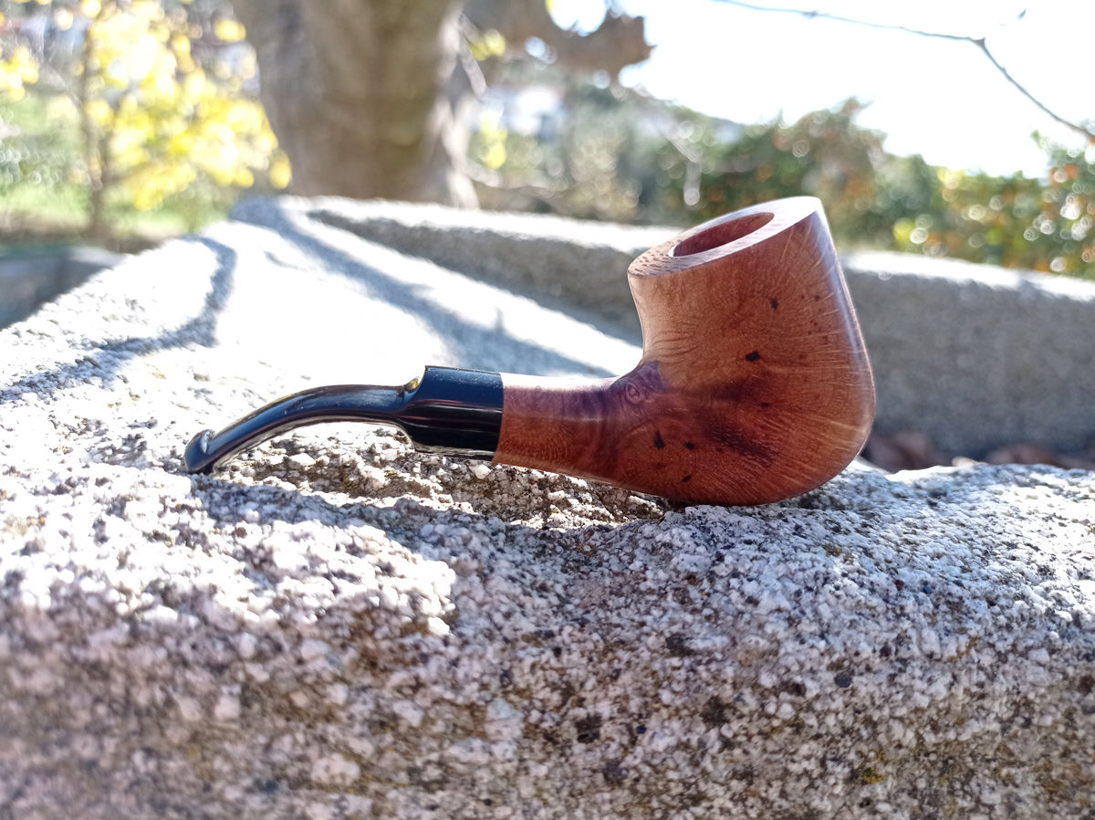 Pipa de fumar de madera de encina