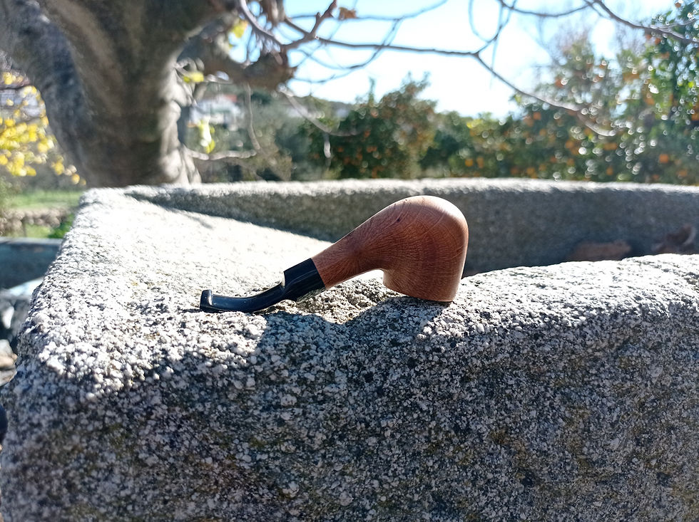 Miniatura: Pipa de fumar de madera de encina