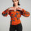Retro top viscose