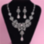 Thumbnail: Beautiful Bride Necklace and Earring Set with Crown