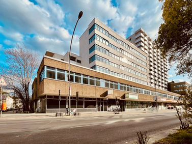 Die P61 Gallery von außen betrachted